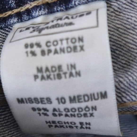 LEVIS JEANS 10 Acid Med Wash Y2K Low Rise Straight Bootcut Denim Classic Basic - Picture 2 of 9